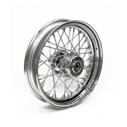 3.00 X 16 FRONT WHEEL 40 SPOKES CHROME Chrome  Fits: > 00-07 FLT/FLHT/FLHR/FLTR/FLHX