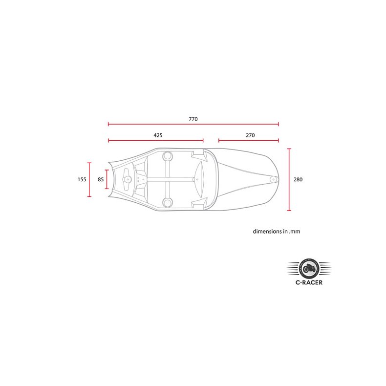 C-RACER BONNEVILLE CAFE RACER SDE 
