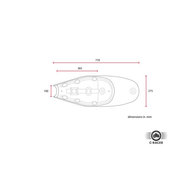 C-RACER SPORTSTER CAFE RACER SDE XL