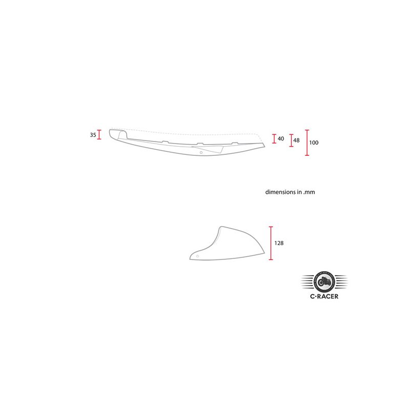 C-RACER SR400/500 FLAT &amp; COWL SDE