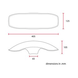 UNIVERSAL 17/18" FRONT FENDER NO2 S