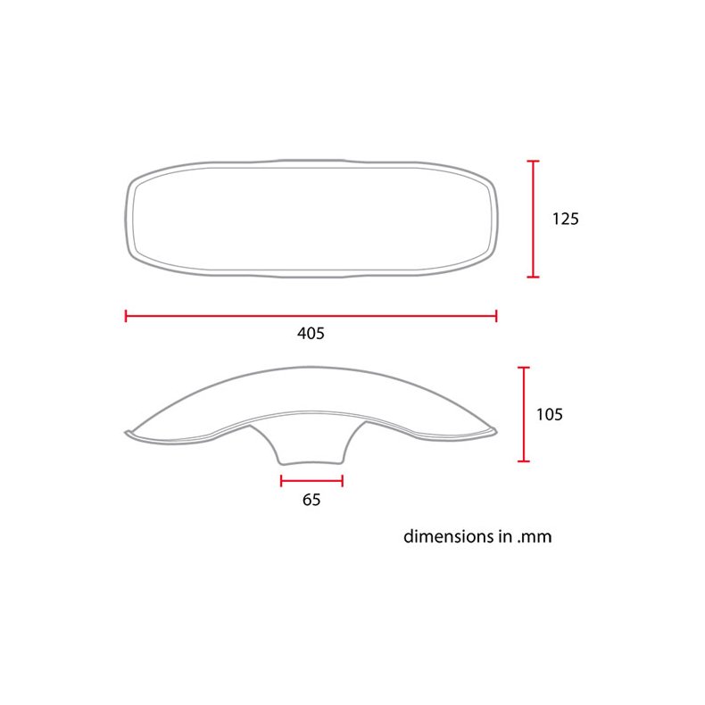 UNIVERSAL 17/18" FRONT FENDER NO2 S