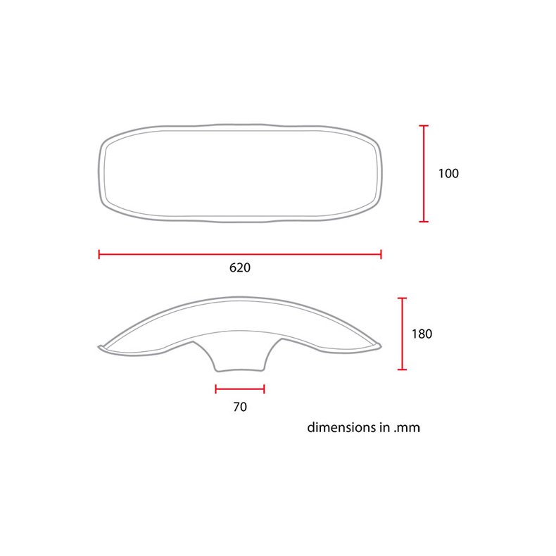 UNIVERSAL 17/18" FRONT FENDER NO2 L