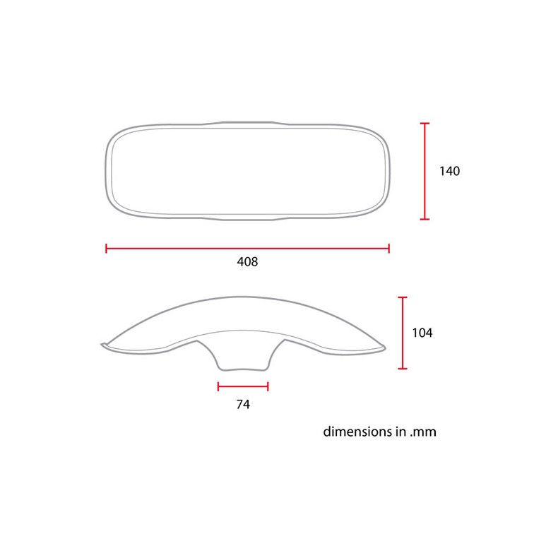 UNIVERSAL 17/18" FRONT FENDER NO3 L