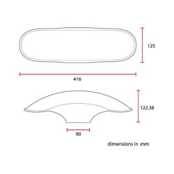 UNIVERSAL 17/18" FRONT FENDER NO4 S