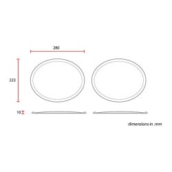 VINTAGE OVAL SIDE NUMBER PLATES 