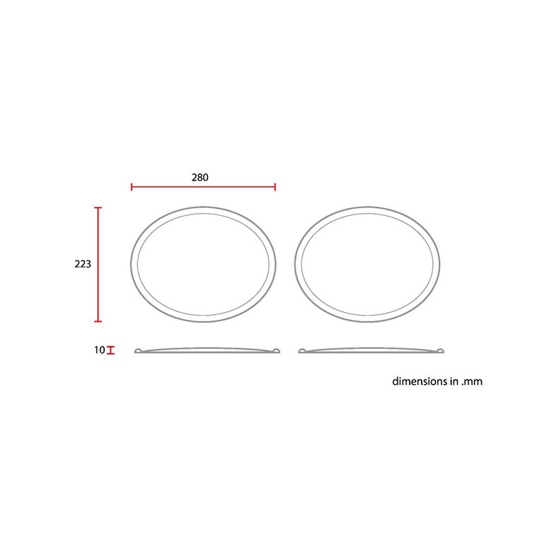 VINTAGE OVAL SIDE NUMBER PLATES 