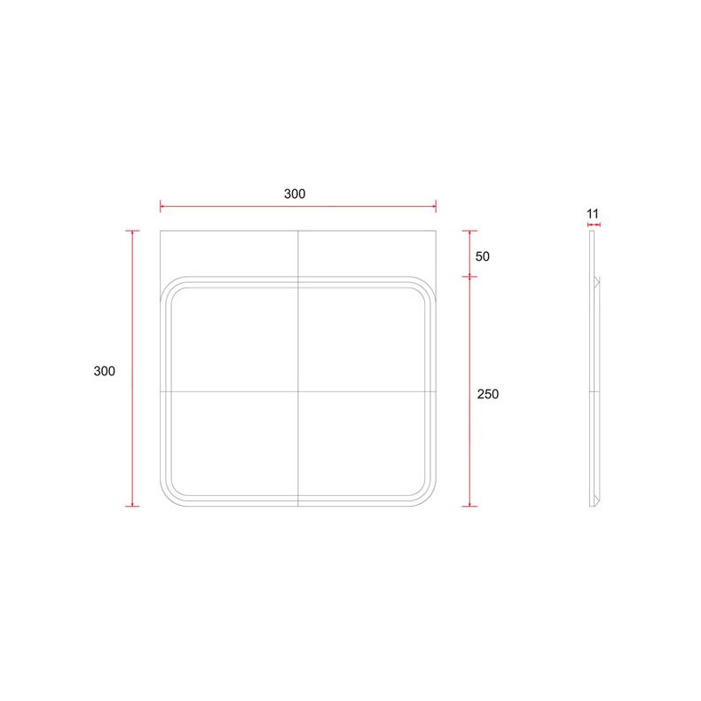 VINTAGE SQUARE SIDE NUMBER PLATES 
