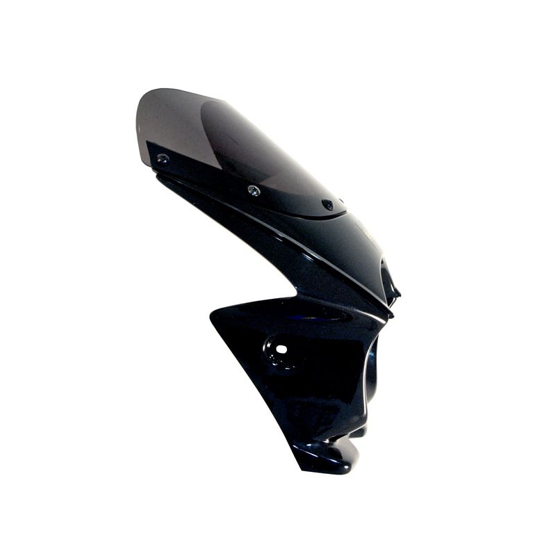EMGO, MINI FAIRING. BLACK Gloss black cafe-racer style headlamp fairing. 
