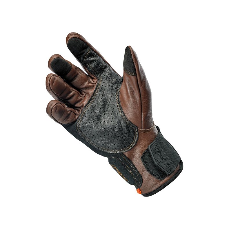 BILTWELL BORREGO GLOVES CHOCOLATE/BLACK CE APPR.
