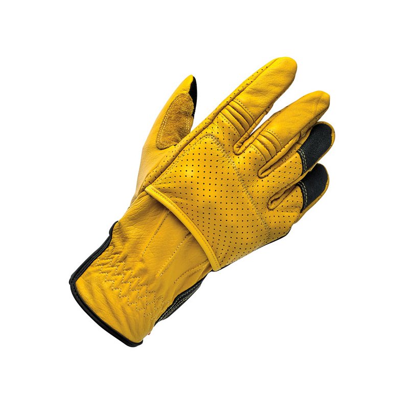 BILTWELL BORREGO GLOVES GOLD/BLACK CE APPR.