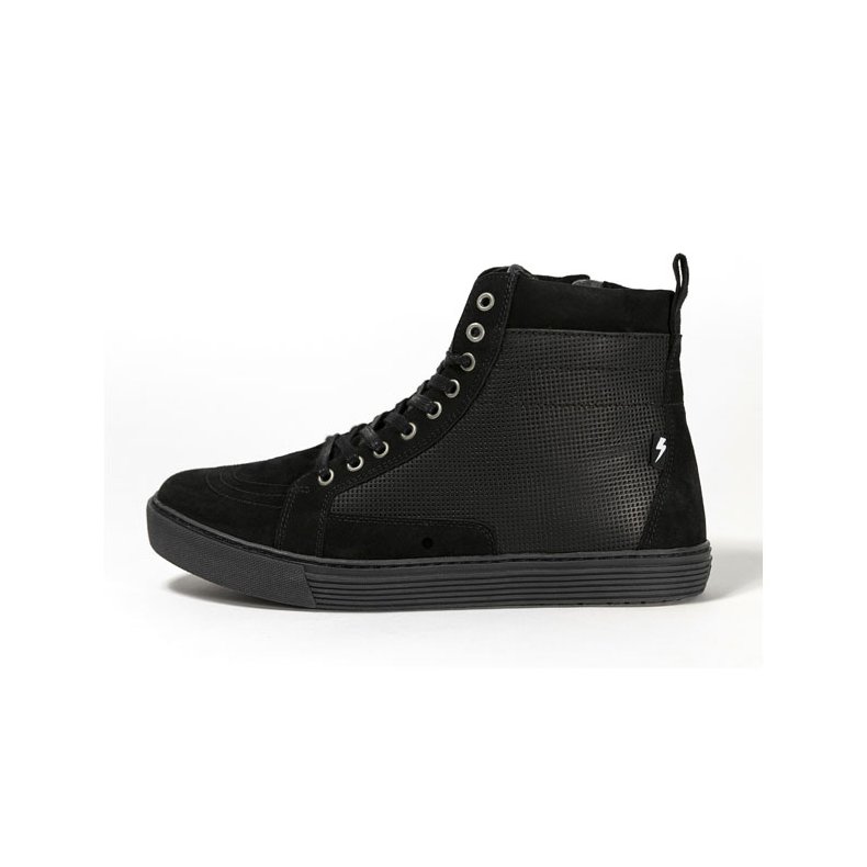 JOHN DOE MOTORCYCLE KEVLAR SNEAKERS. NEO BLACK/ BLACK CE APPR.