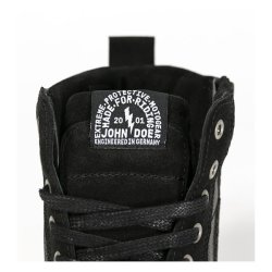 JOHN DOE MOTORCYCLE KEVLAR SNEAKERS. NEO BLACK/ BLACK CE APPR.