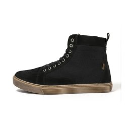JOHN DOE MOTORCYCLE KEVLAR SNEAKERS. NEO BLACK/ BROWN CE APPR.