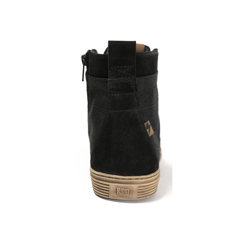 JOHN DOE MOTORCYCLE KEVLAR SNEAKERS. NEO BLACK/ BROWN CE APPR.