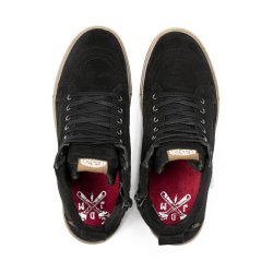 JOHN DOE MOTORCYCLE KEVLAR SNEAKERS. NEO BLACK/ BROWN CE APPR.