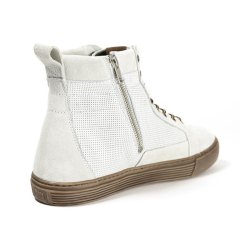 JOHN DOE MOTORCYCLE KEVLAR SNEAKERS. NEO WHITE/ BROWN CE APPR.