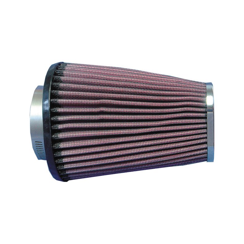 K&N, REPLACEMENT AIR FILTER ELEMENT. CHROME TIP LOGO 