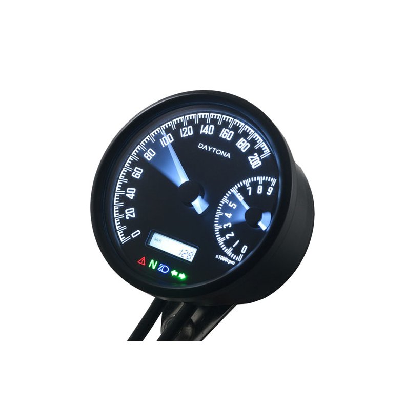 VELONA SPEEDO &amp; TACHOMETER 80MM 200 KMH/9000RPM