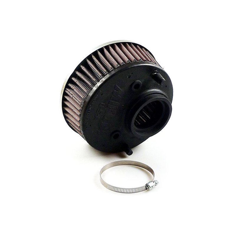 K&N AIR FILTER ELEMENT FOR MIKUNI HS40 Standard replacement; For Mikuni HS40 flat slide carburetor