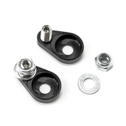 KILLER CUSTOM, REAR FENDER MICRO TURN SIGNAL RELOCATOR Black anodized. CNC machined aluminum relocat