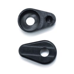 KILLER CUSTOM, REAR FENDER MICRO TURN SIGNAL RELOCATOR Black anodized. CNC machined aluminum relocat