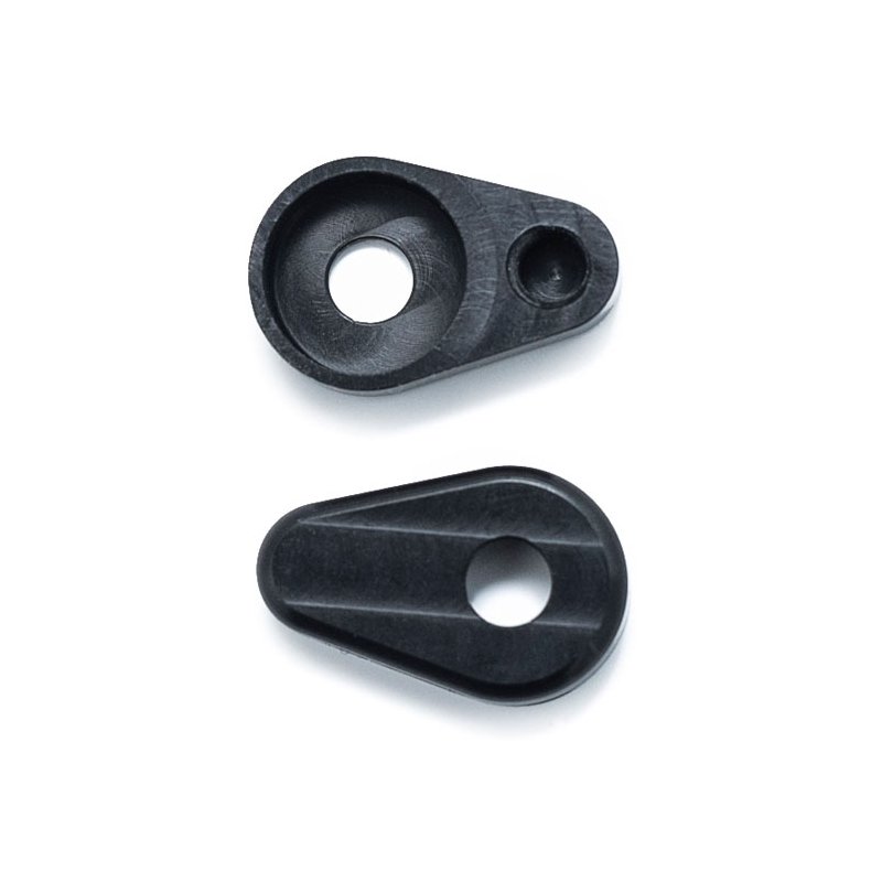 KILLER CUSTOM, REAR FENDER MICRO TURN SIGNAL RELOCATOR Black anodized. CNC machined aluminum relocat