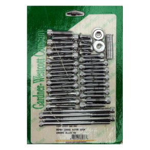 GARDNER-WESTCOTT, CAM & PRIMARY COVER MOUNT KIT. CHROME Chrome plated allenheads.