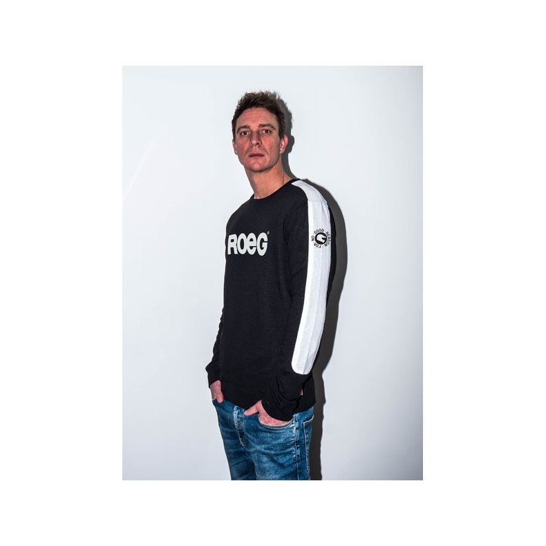 ROEG RANDY SWEAT JERSEY BLACK/WHITE The ROEG Randy 