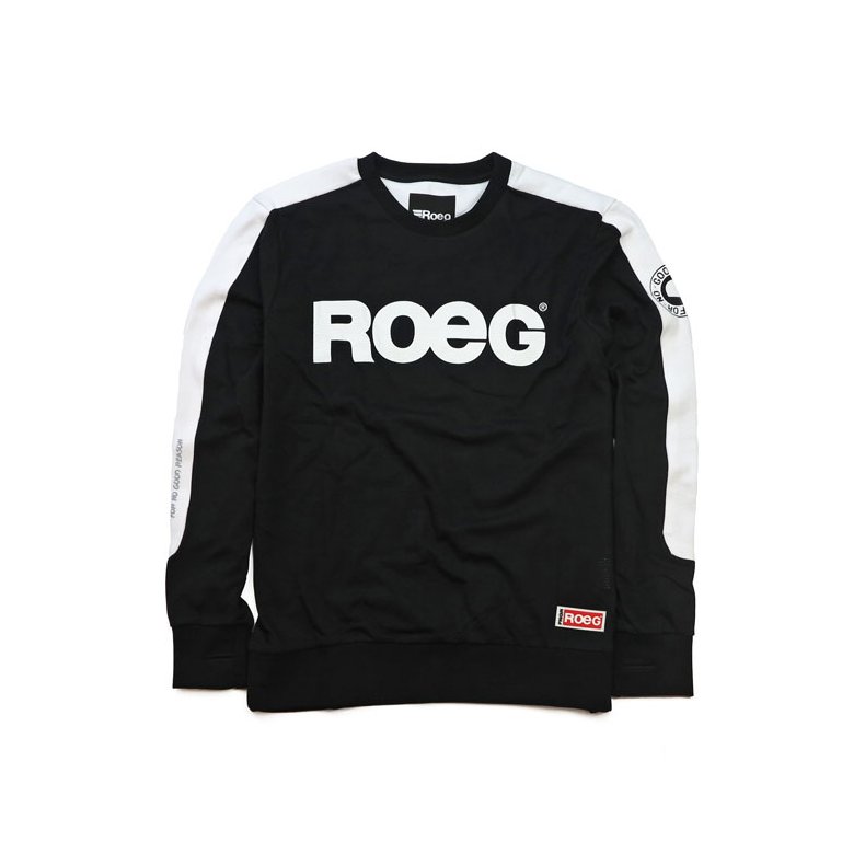 ROEG RANDY SWEAT JERSEY BLACK/WHITE The ROEG Randy 