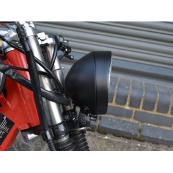 Flat Headlight Bottom Mount Black