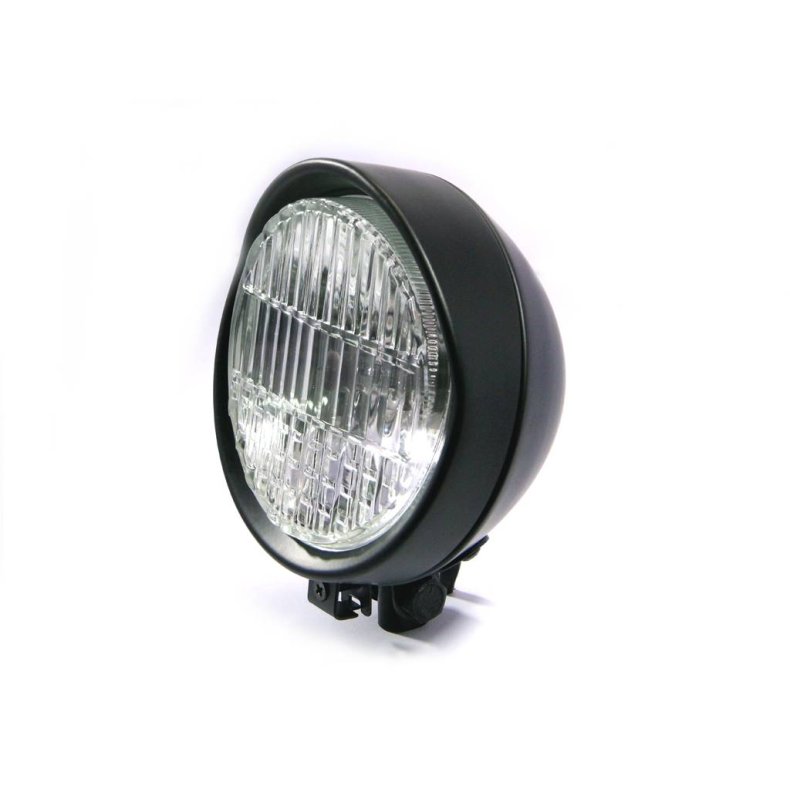 Flat Headlight Bottom Mount Black