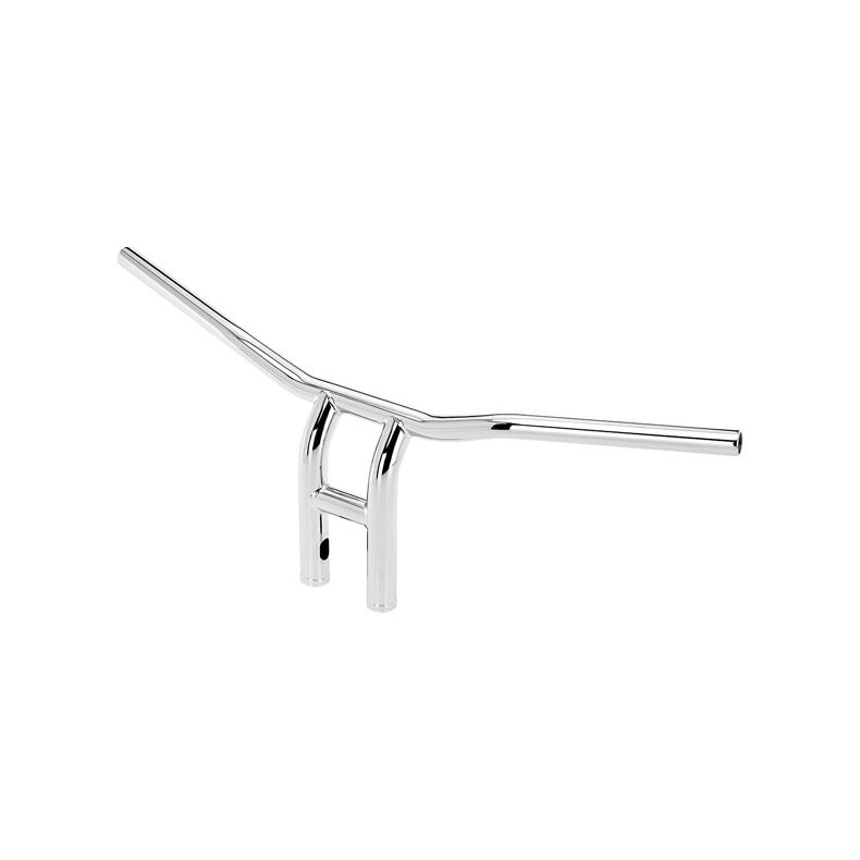 BILTWELL TYSON XL PULLBACK HANDLEBAR CHROME SLOTTED, TUV