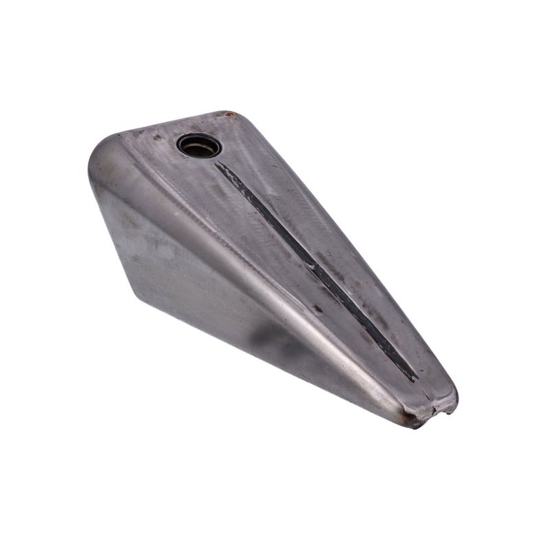 Stretch 2.5 gallon chopper gas tank Designed for longer frames with an extended top tube. 2.5 gallon