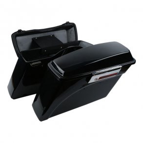 STANDARD SADDLEBAG SET. BLACK Gloss black. 