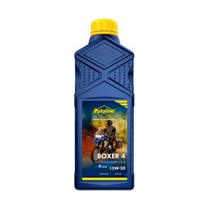 PUTOLINE, BOXER 4 15W50 MOTOR OIL 1 liter bottle.