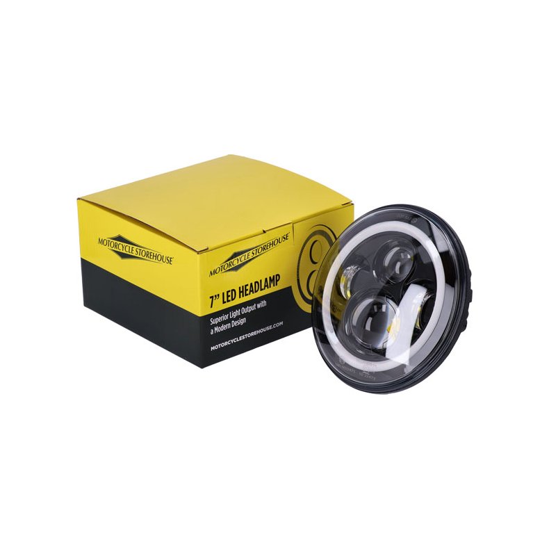 7" LED E Godkendt med halo ring