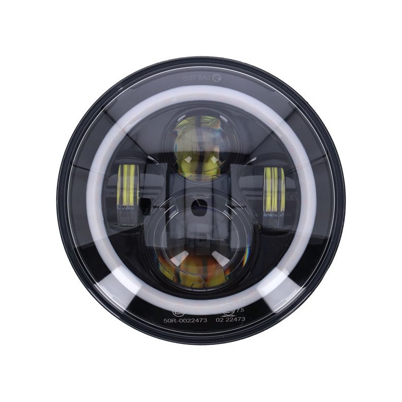 7" LED E Godkendt med halo ring