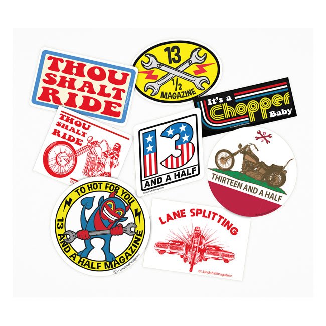 13 1/2 STICKER SET Set of 8 stickers - Klistermærker/Stickers - Aros ...