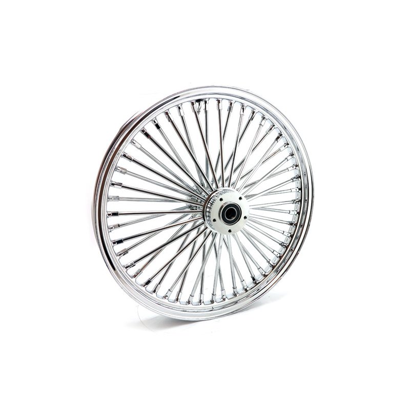 MCS radial 48 fat spoke front wheel 2.15 x 21 DF chrome