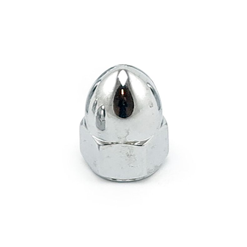 COLONY, 5/16-18 ACORN NUTS CHROME. HIGH CROWN