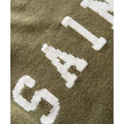 SAINT RETRO KNIT CREW (rd &amp; grn)