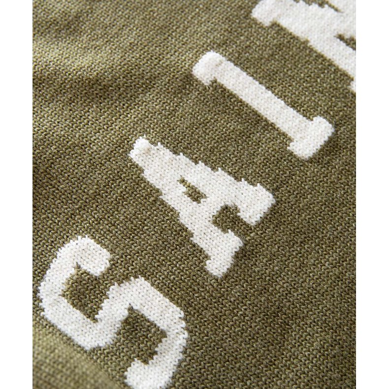 SAINT RETRO KNIT CREW (rd &amp; grn)