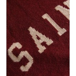 SAINT RETRO KNIT CREW (rd &amp; grn)