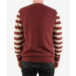 SAINT RETRO KNIT CREW (rd &amp; grn)