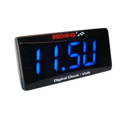 CLOCK &amp; VOLTMETER SUPER SLIM