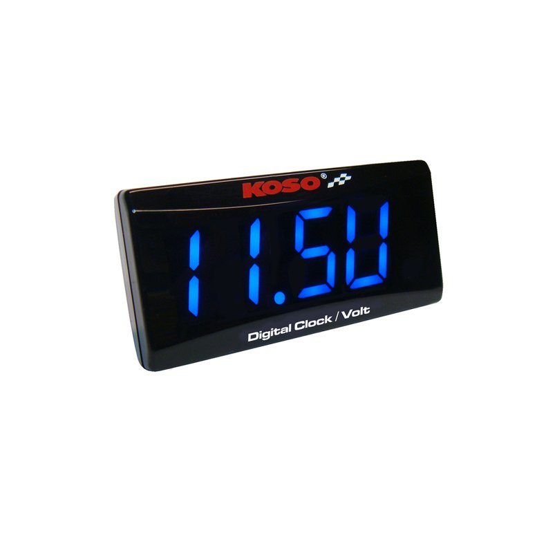 CLOCK &amp; VOLTMETER SUPER SLIM