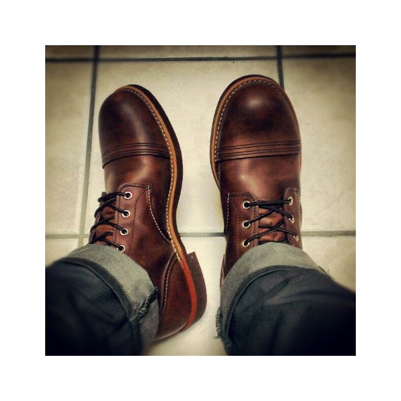 RED WING BOOTS 8111 IRON RANGER BROWN