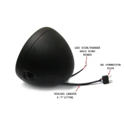 7" led sidehngt forlygte med pos. lys