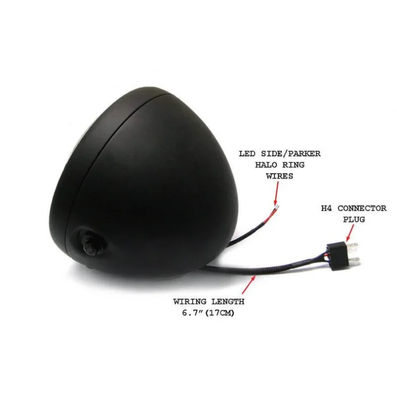 7" led sidehngt forlygte med pos. lys